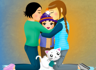 El primer cuento infantil sobre madres lesbianas divorciadas Una familia calentita como el sol