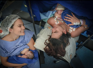 Una pareja de lesbianas, lactancia inducida y una foto que se hace viral lactancia inducida