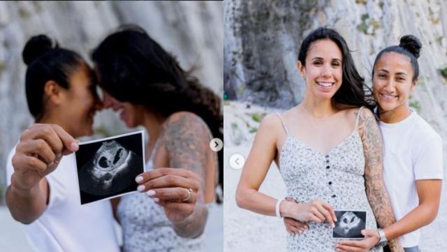 Las futbolistas Bianca Sierra y Stephany Mayor anuncian que serán mamás de gemelos
