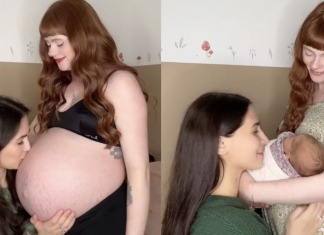 La pareja de influencers, Caitlin y Leah, anuncia el nacimiento de su hija